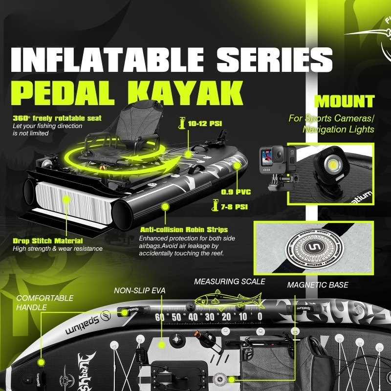 Spatium Anti-zeewatercorrosie  - Fishing Kayak Pedal Drive recensie en prijs